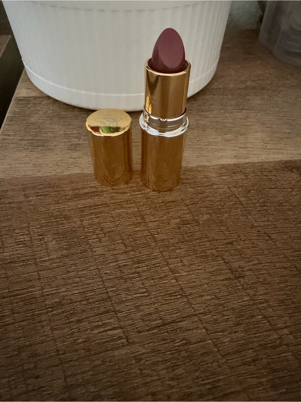 Gurelain Gold Tube Mauve Lipstick - Classic Creamy Finish